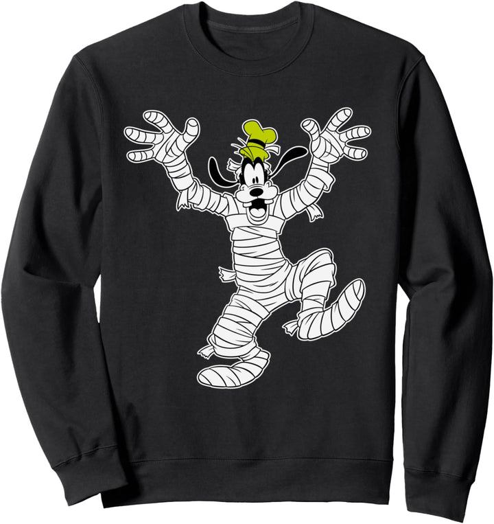 Disney Goofy in Mummy Costume Halloween Sweatshirt