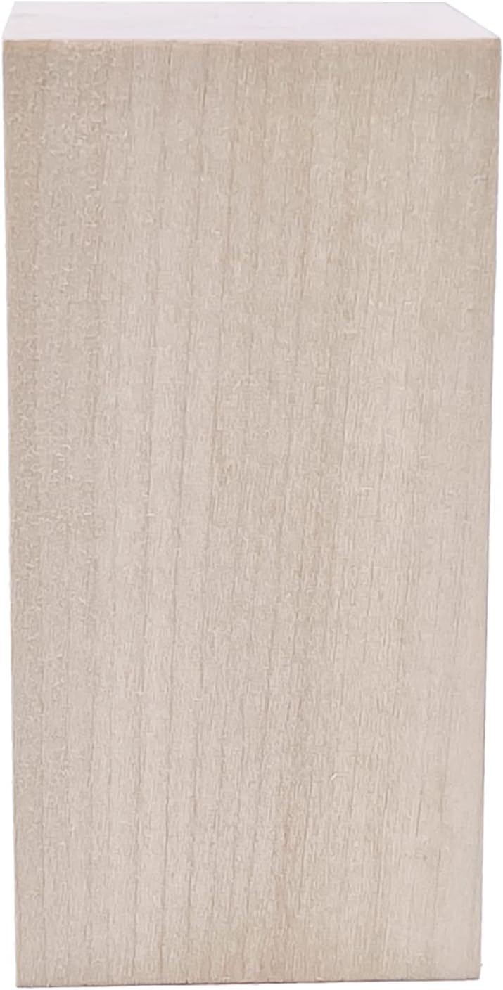 Thiecoc 8 Stück Lindenholz zum Schnitzen (5,1 x 5,1 x 10,2 cm), Lindenholz für Holzschnitzerei, Holz