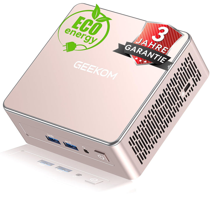 GEEKOM A5 2025 Edition Mini-PC, AMD Ryzen 5 7430U (bis zu 4,5GHz), 16GB DDR4, 512GB SSD, Windows 11