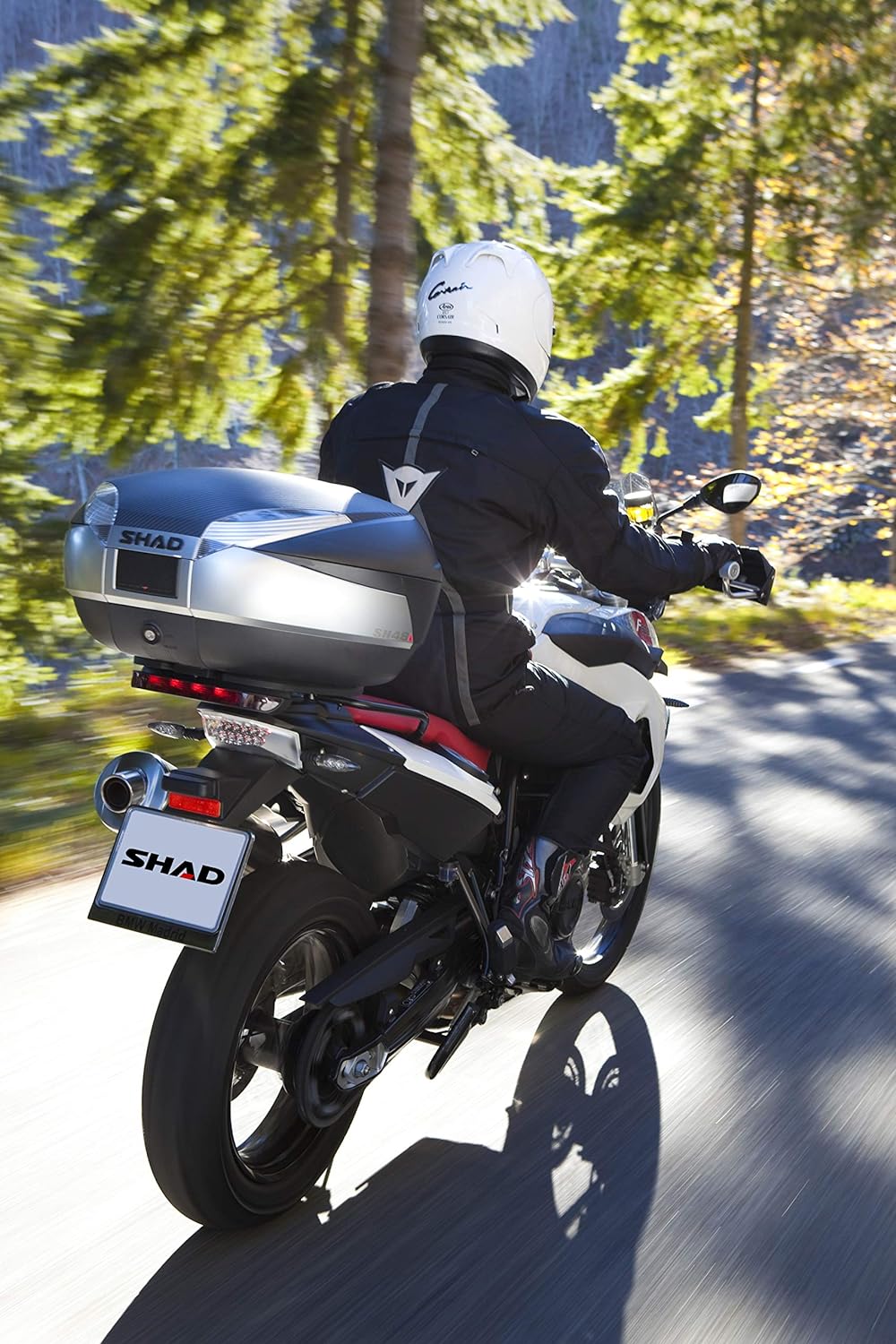 Shad D0B801 Top-Case mit Universal Halter und Rückstrahler, 48 Liter