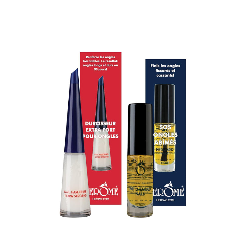 Herome Combi-Pack Ende Extrem Beschädigte Nägel Nagelpflege Nagelöl & Nagelhärter Extra Stark (Exit