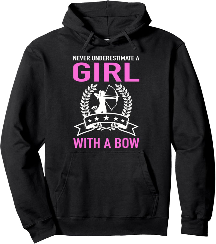 Bogenschiessen Girl Bogensport Bogenschiessen Pullover Hoodie