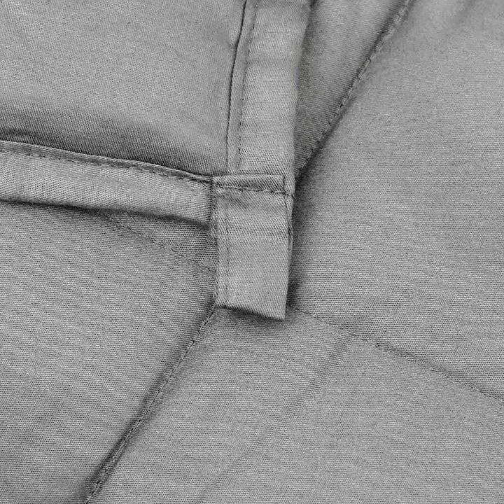 Gewichtsdecke Grau 155x220 cm 7 kg Stoff, Bequemer Stoff, Gleichmässige Gewichtsverteilung, Praktisc