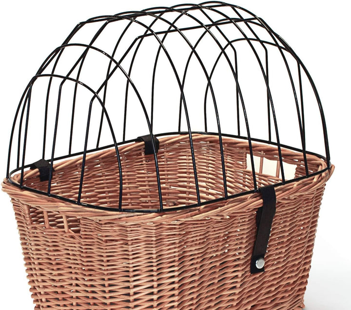 Tigana Metallgitter eckig schwarz 41 x 32 cm Fahrradkörbe (N-45)