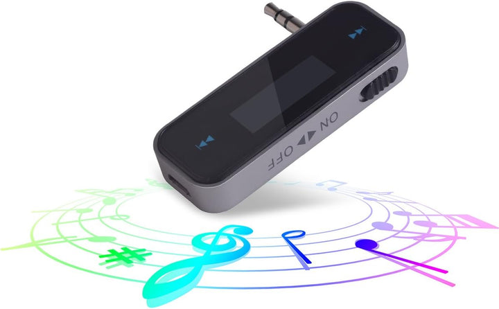 Mini Drahtlos FM Transmitter Sender UKW Handy Wireless Auto AUX-Adapter mit Integriertem Aux Port Au