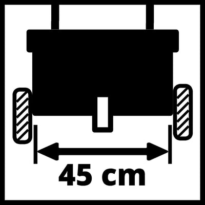 Einhell Streuwagen GC-SR 12 (12 l, 45 cm Streubreite, Doppelschubbügel, beidseitiger Schnappverschlu