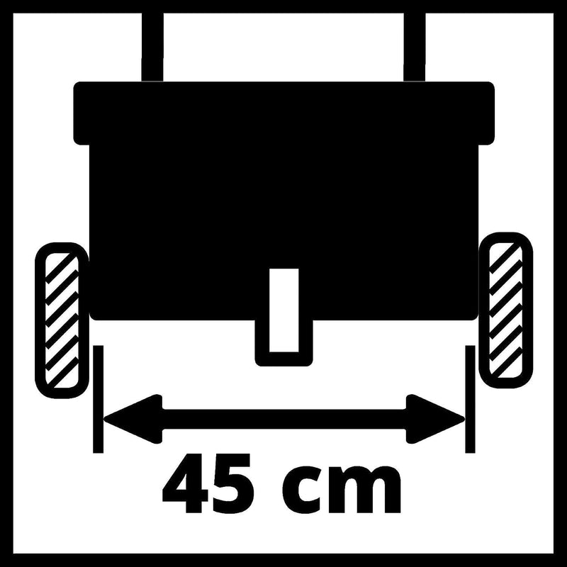 Einhell Streuwagen GC-SR 12 (12 l, 45 cm Streubreite, Doppelschubbügel, beidseitiger Schnappverschlu