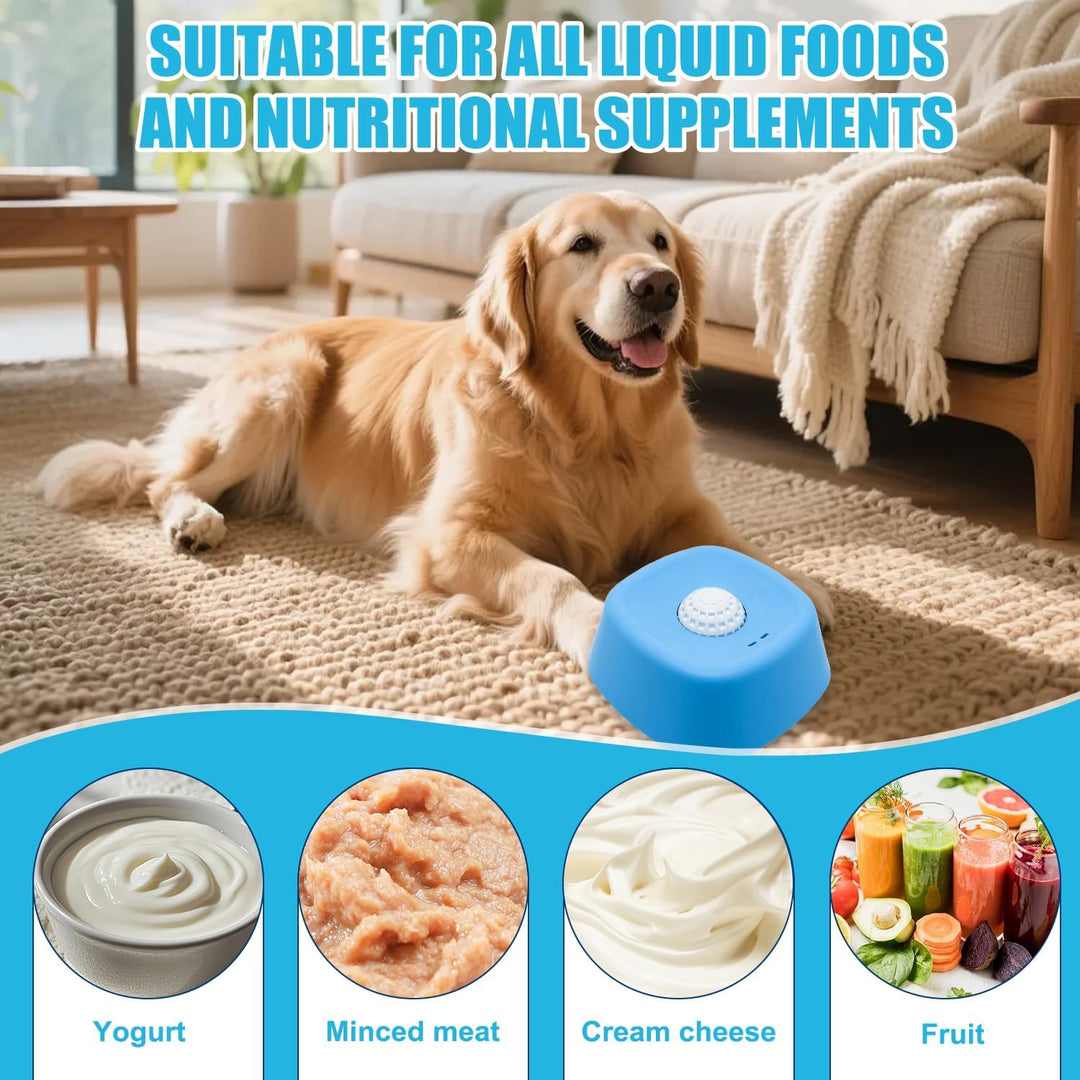 Schleckball Hund, 2PCS Lick Bowl Für Hunde, Hundelickspielzeug, PP Nassfutter Lick Pad mit Saugnapfb