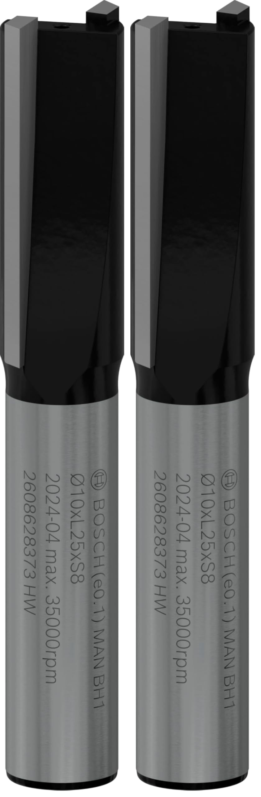 Bosch Professional Nutfräser Standard for Wood (für Holz, 10 mm, Arbeitslänge 25 mm, Zubehör Handfrä