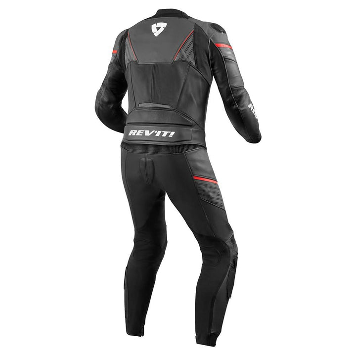 REV'IT! Lederkombi mit Protektoren Motorradkombi 2 Teiler Beta Lederkombi 2-TLG. anthrazit/neonrot 5