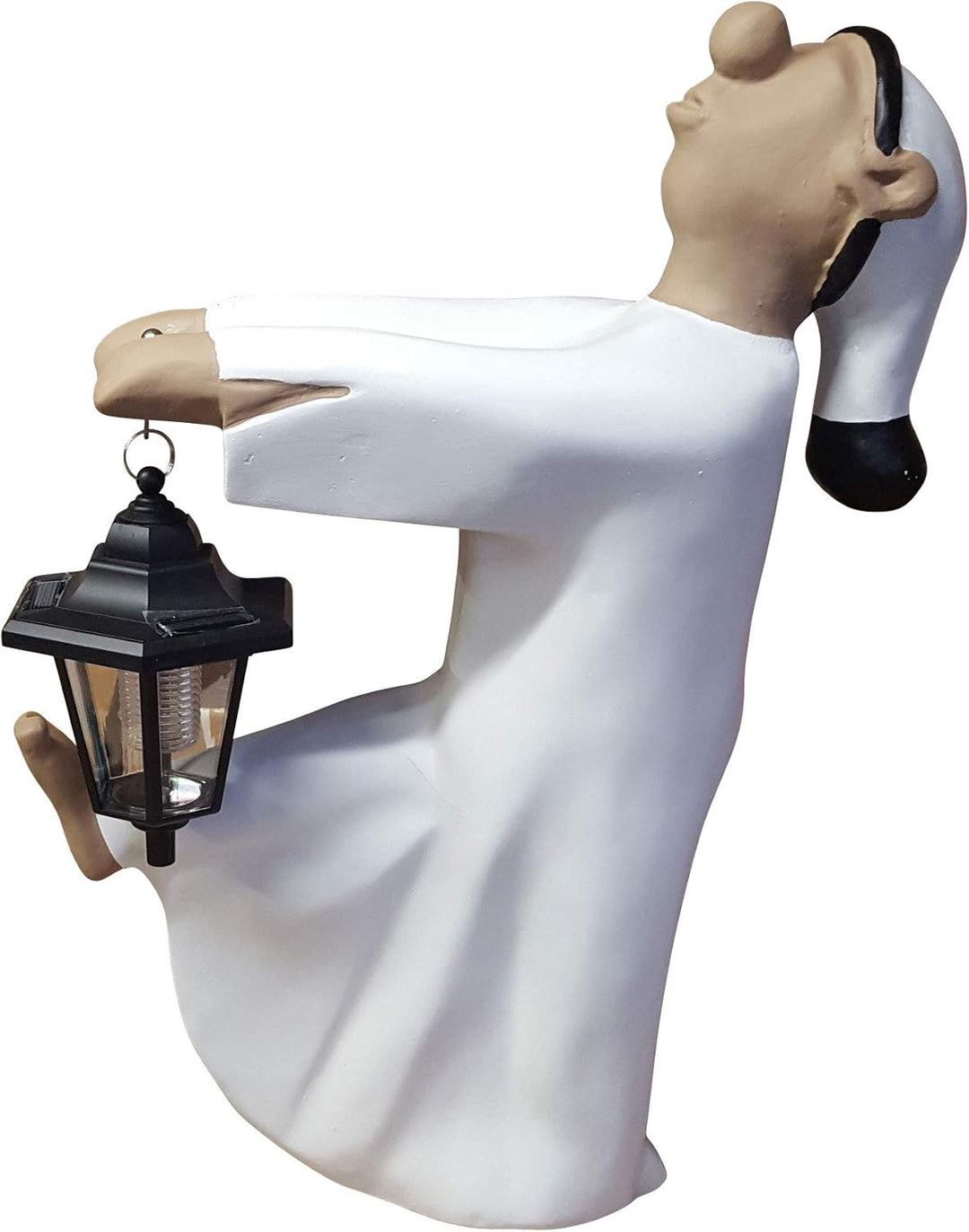 Schlafwandler Fritz mit LED-Solarlaterne Firstfigur Dachläufer Dachschmuck 52 cm Dekofigur Firstschm