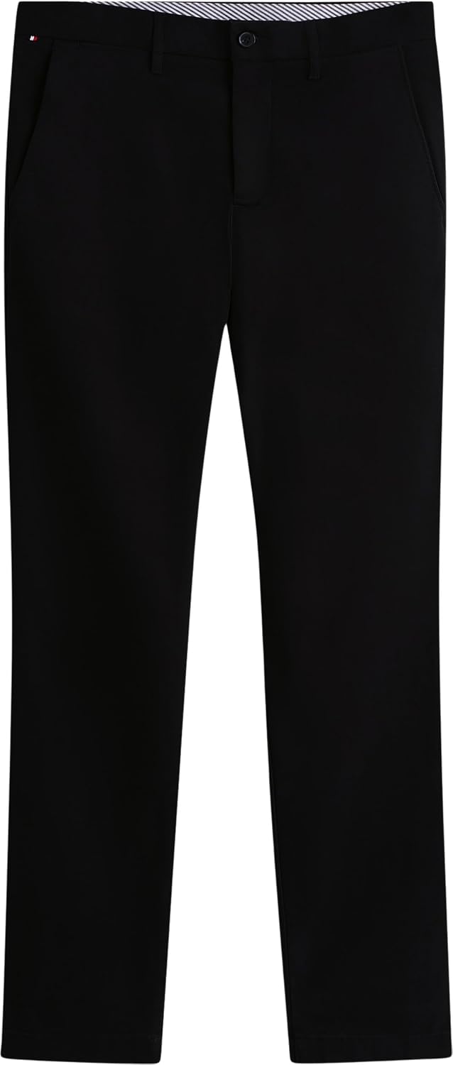Tommy Hilfiger Herren Hose Bleecker Chino 1985 Pima Cotton Chino 31W / 36L Black (Black), 31W / 36L