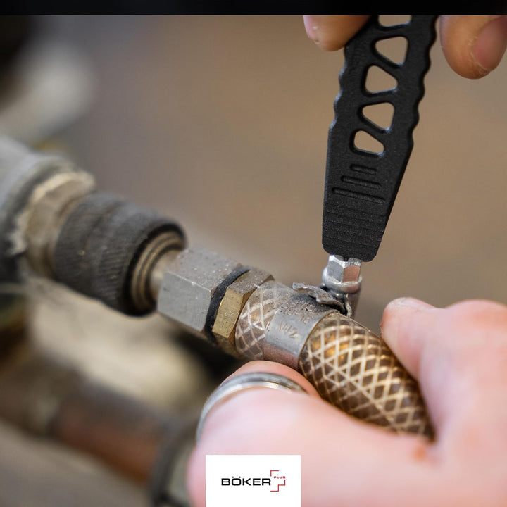 BÖKER PLUS® Tango Bar Mini EDC Hebel-Werkzeug - D2 EDC Schlüsselanhänger mit Clip - Crow-Bar EDC Too