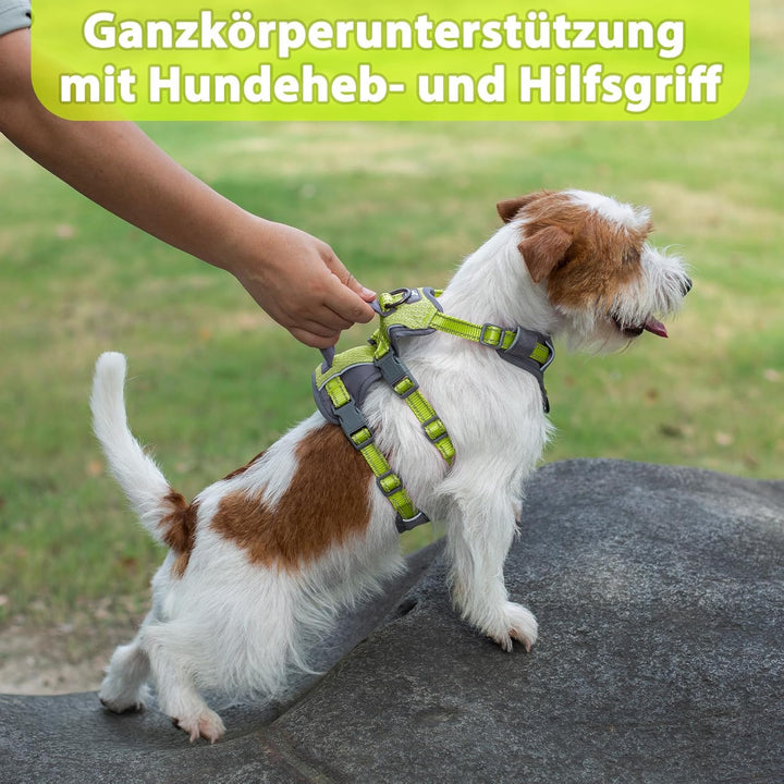 Huntboo Sicherheitsgeschirr Hund Ausbruchsicher, Panikgeschirr für Hunde, Reflektierendes Geschirr H