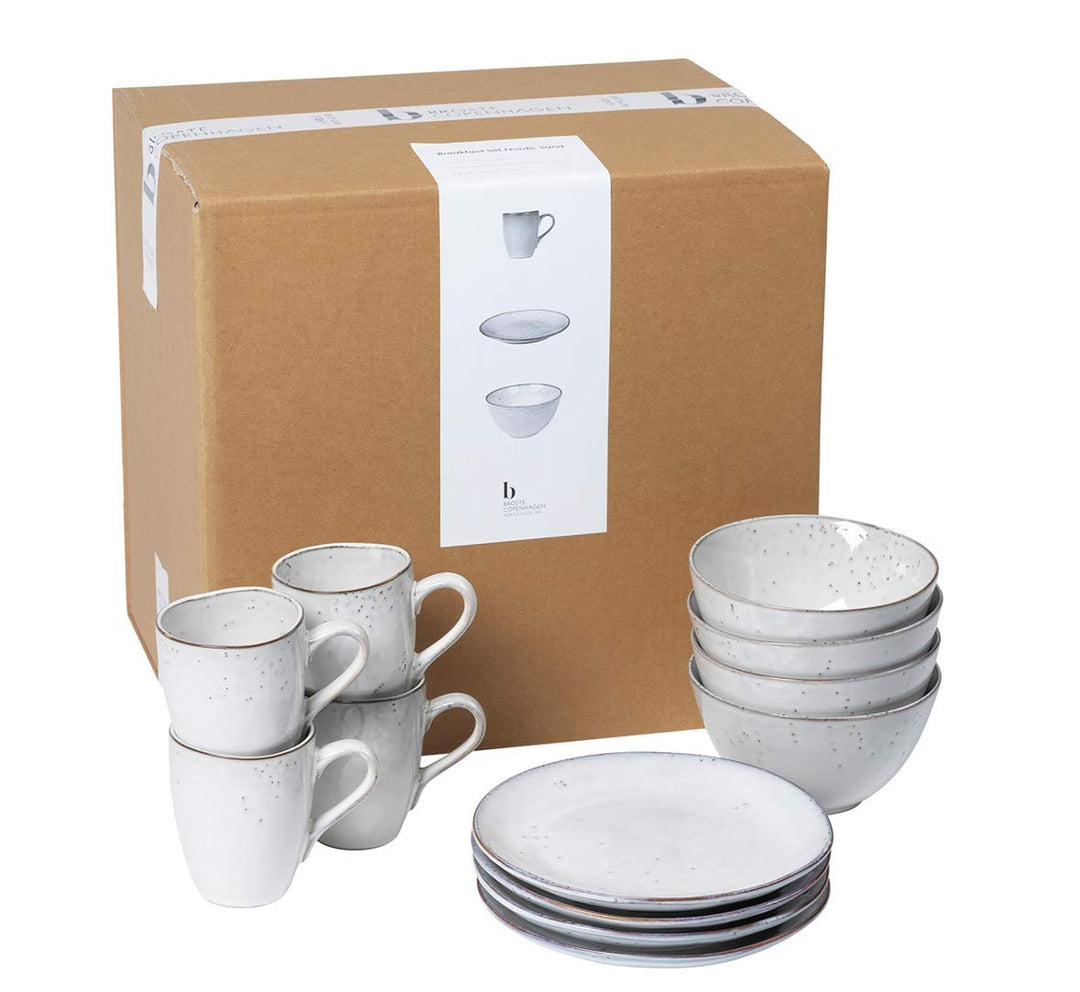 Broste copenhagen Nordic Sand Breakfast Set for Four