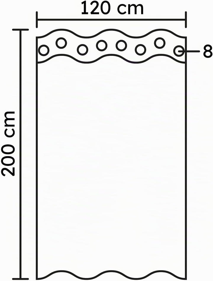 Kleine Wolke x Duschvorhang, Polyester, Weiss, 120 cm x 200 cm 120 cm x 200 cm Weiss, 120 cm x 200 c