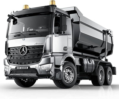 s-idee® E590-003 Mercedes Arocs Rc Dump Truck Metall Kipper 1:20 LKW 10 Kanal Kipplader Double E CAD