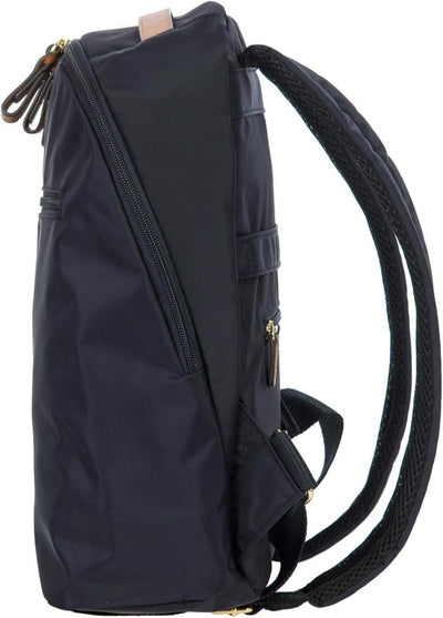 Bric's Mittelgrosser Nylon-Rucksack X-Kollektion, mit Trolleygriff-Halteschlaufe, Leicht, Robust & W