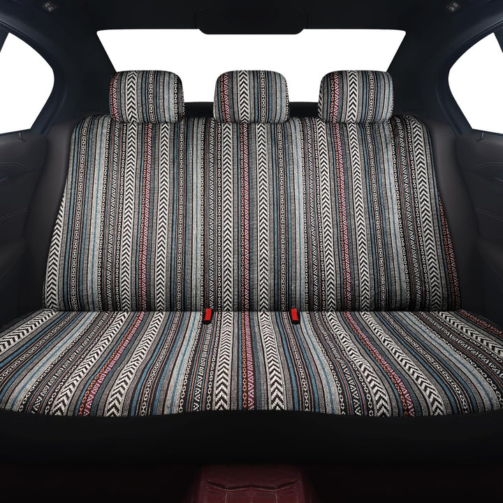 SOBONITO Auto-Sitzbezüge Set Universal,Bohème-Stil,Auto-Sitzschoner,Auto-Schonbezüge,Schweres Decken
