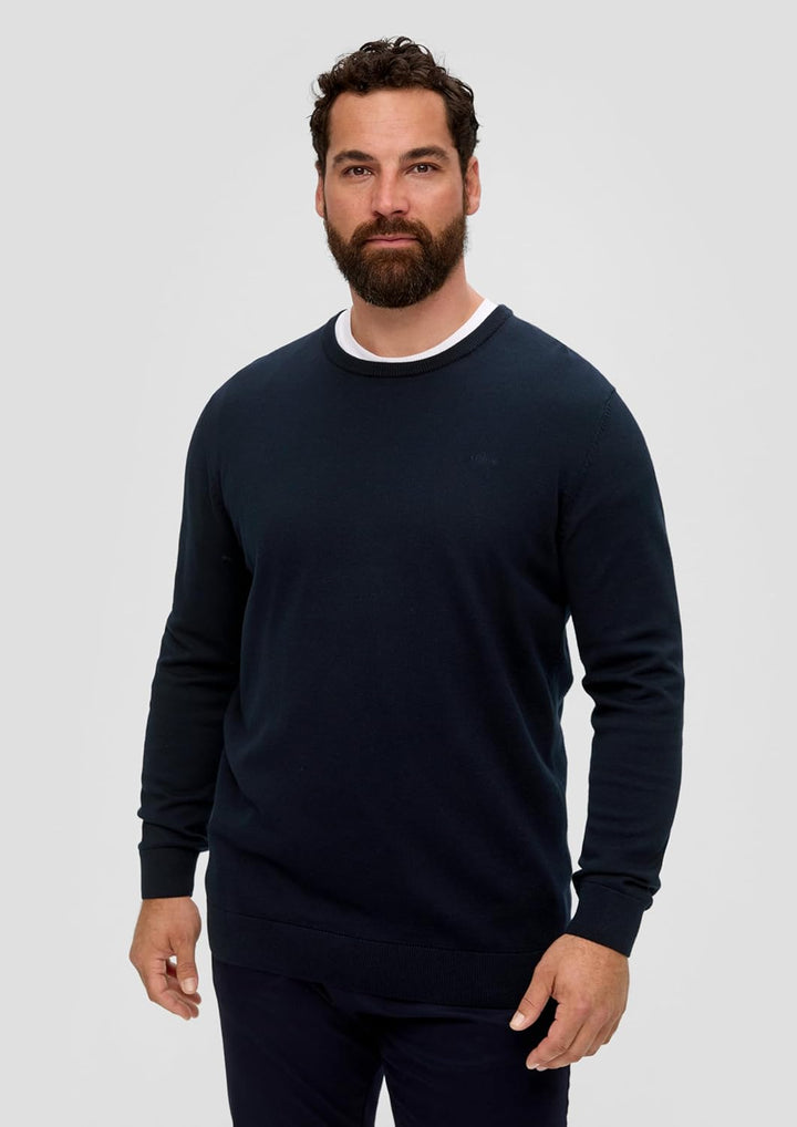 s.Oliver Pullover mit Crew Neck Herren XXL 5978_navy, XXL 5978_navy