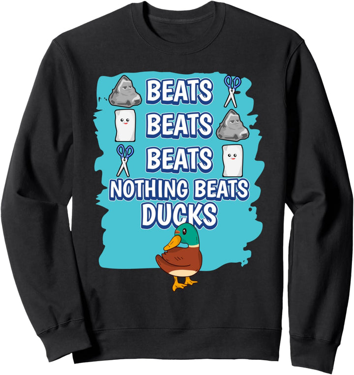 Ducks Rock Paper Scissors Game Enten Sweatshirt