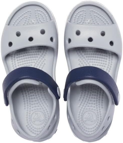 Baya Lined Fuzz-Strap Clog 19/20 EU Light Grey Navy, 19/20 EU Light Grey Navy