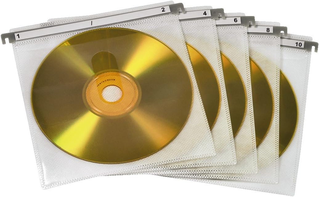 MediaRange Archivierungskoffer für 500 Discs, Aluminium-Optik, mit Einhängetaschen, Silber Bundle mi