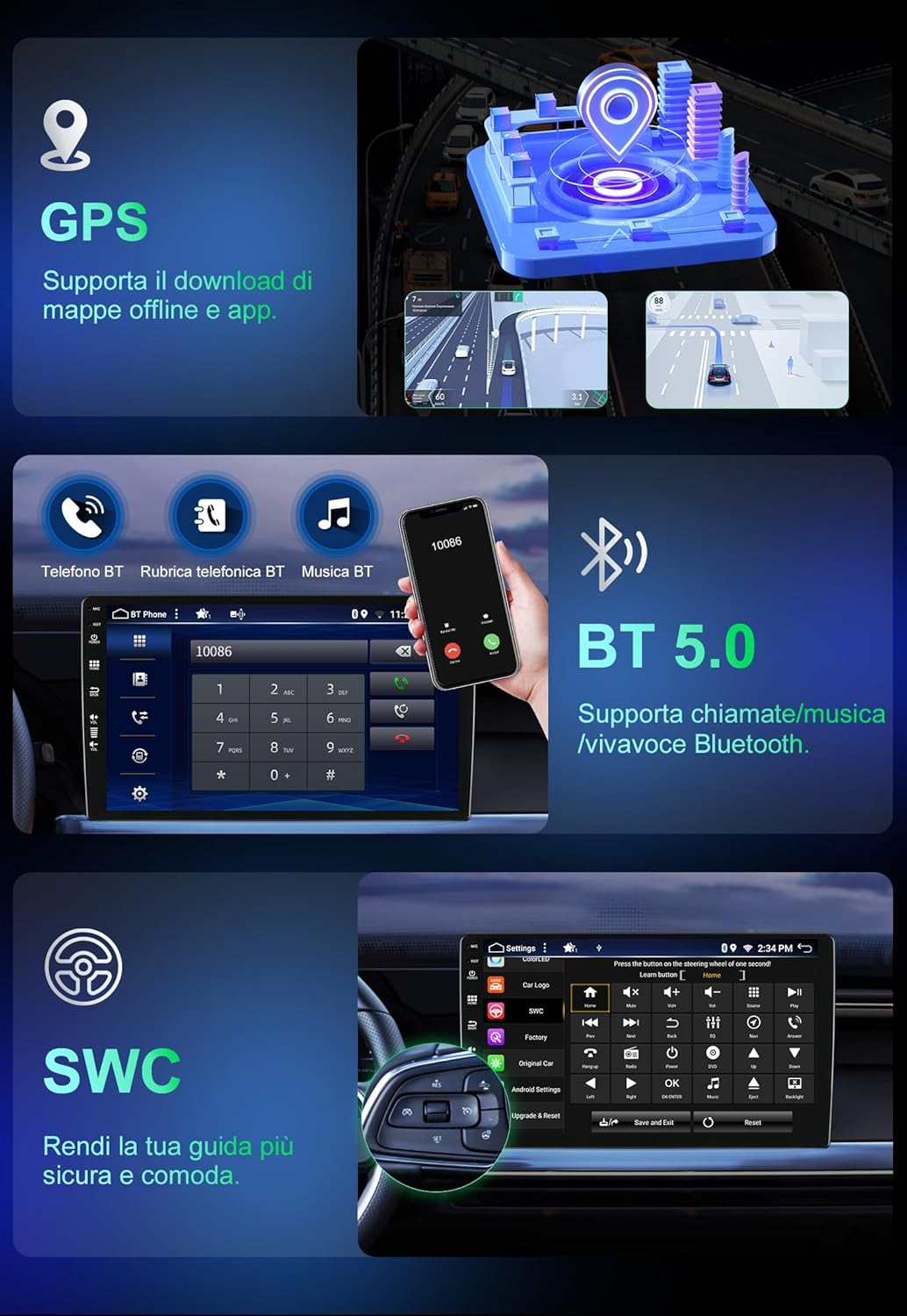 |8G+256G |2 Din Android 12 Autoradio GPS Navigator für Nissan X Trail/Qashqai/T32/J11/T31/J10 (2013-