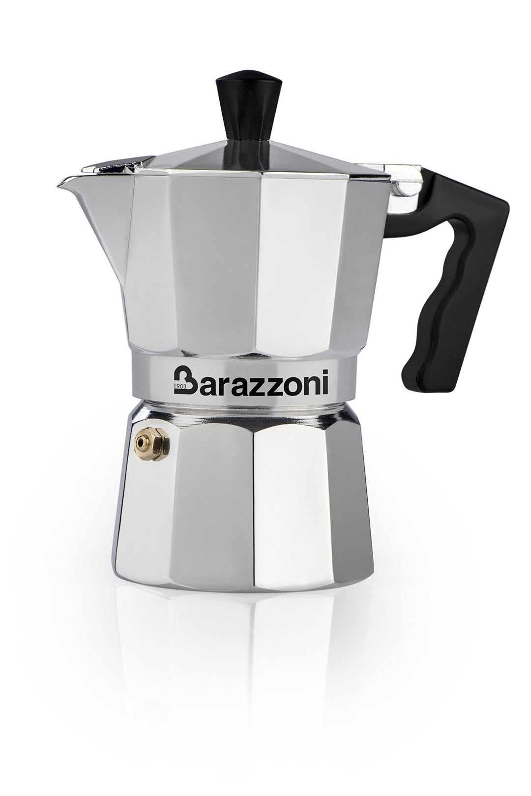 Barazzoni La Coffee Espressokocher aus Aluminium mit 9 Tassen. Zertifiziert von der italienischen Ac