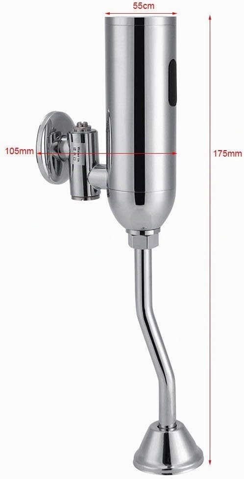 Fdit WC-Sitz, automatischer Sensor Urinal-Druckspüler Urinal-, offen, für mehr lecke WC, mit Kolibri