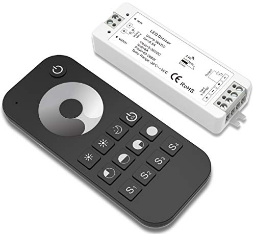 LEDmich SMD LED Streifen Funk Dimmer 2,4 GHz mit Empfänger und Touch Pin Fernbedienung 12V 24V Dimmb