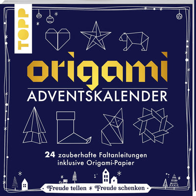 Origami Adventskalender: 24 zauberhafte Faltanleitungen inklusive Origami-Papier, Taschenbuch