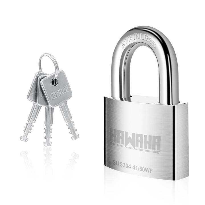 41/50KD-3SK 50mm Hochsicherheitsschloss mit Schlüssel für Innen und Aussen (SUS304 Edelstahl, Robust