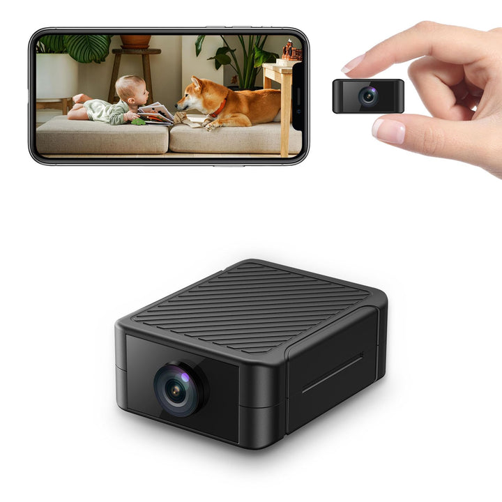 Mini Kamera, 4K HD WLAN Überwachungskamera Innen Für Live Übertragung Handy APP, WiFi Camera Nachtsi