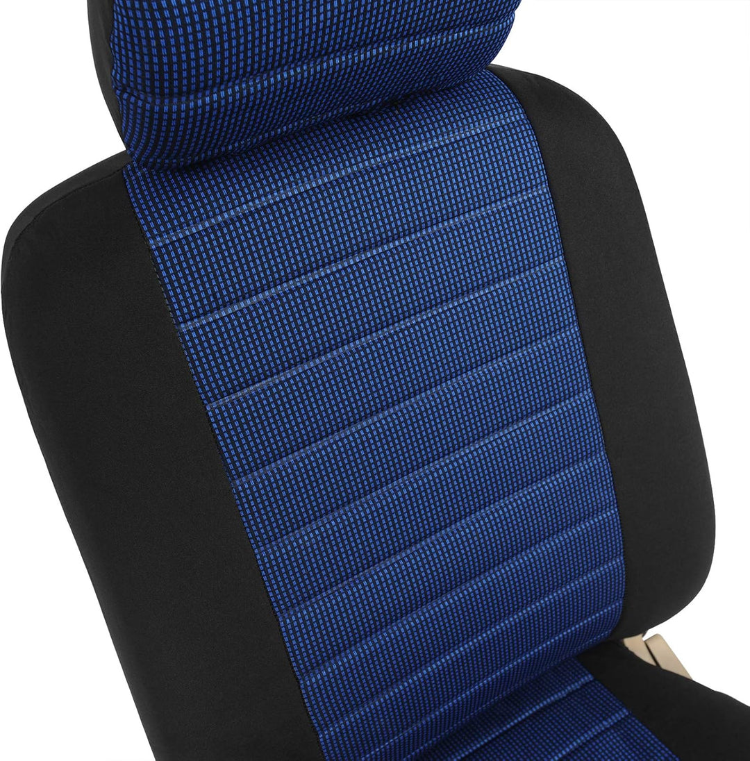 WOLTU Sitzbezüge Auto Einzelsitzbezug universal Grösse, 5er Set, schwarz/blau, blau