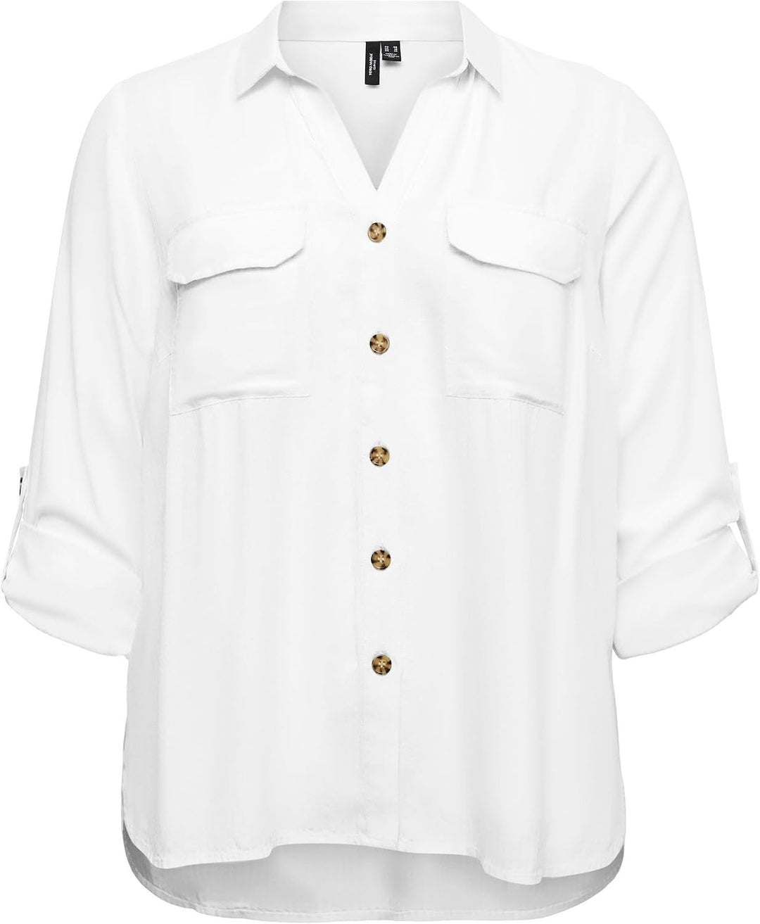 Vero Moda Female Hemd VMCBUMPY Hemd 44 Grosse Grössen Snow White, 44 Gro&amp;