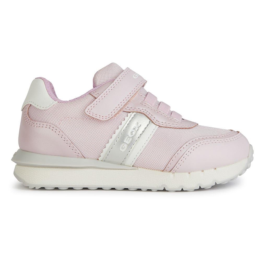Geox Mädchen J Fastics Girl B Sneaker, Pink White