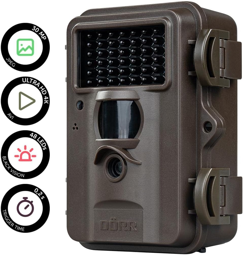 DÖRR Snapshot Mini Black 30MP 4K Komplettset | Überwachungskamera - Wildkamera - Fotofalle - 30MP -
