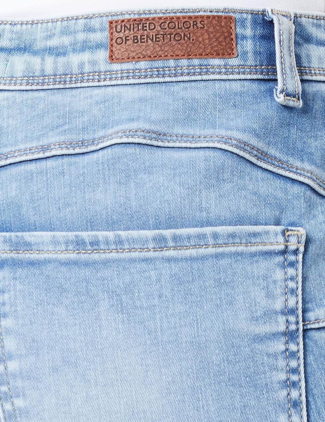 United Colors of Benetton Damen Hose 25 Blauer Denim 908, 25 Blauer Denim 908