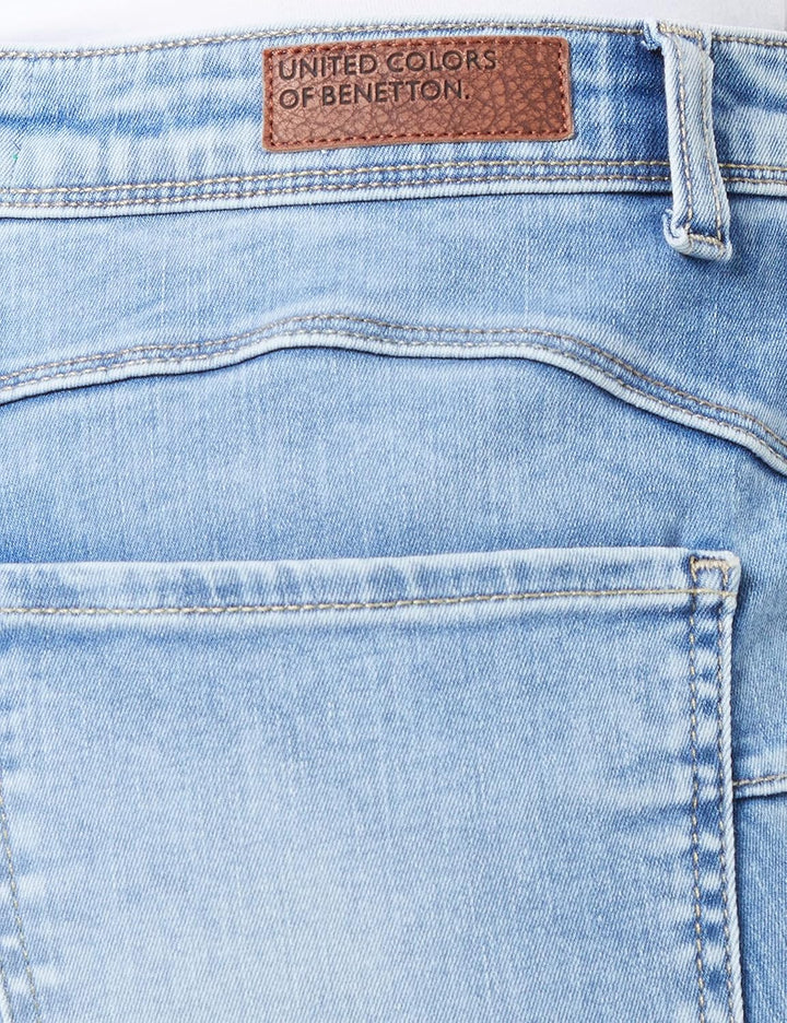 United Colors of Benetton Damen Hose 25 Blauer Denim 908, 25 Blauer Denim 908