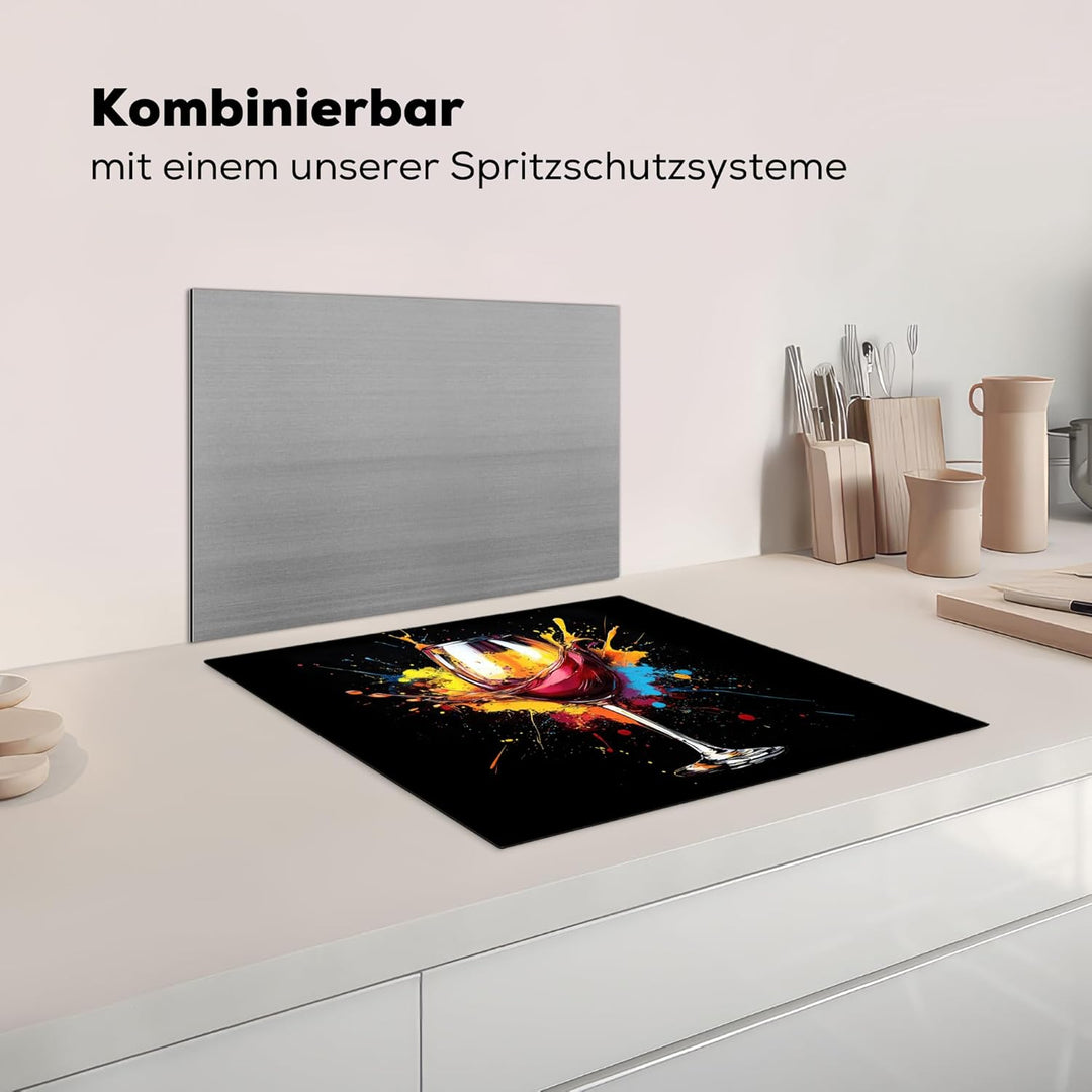 Herdabdeckplatte 59x52 cm Einteilig Abdeckplatten Cerankochfeld Abdeckung Ceranfeld Herdplattenabdec