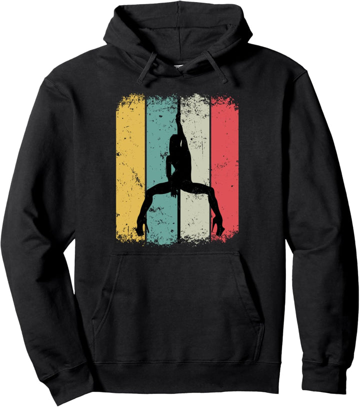 Retro Pole Dance Pole Dance Pole Dance Girl Pullover Hoodie