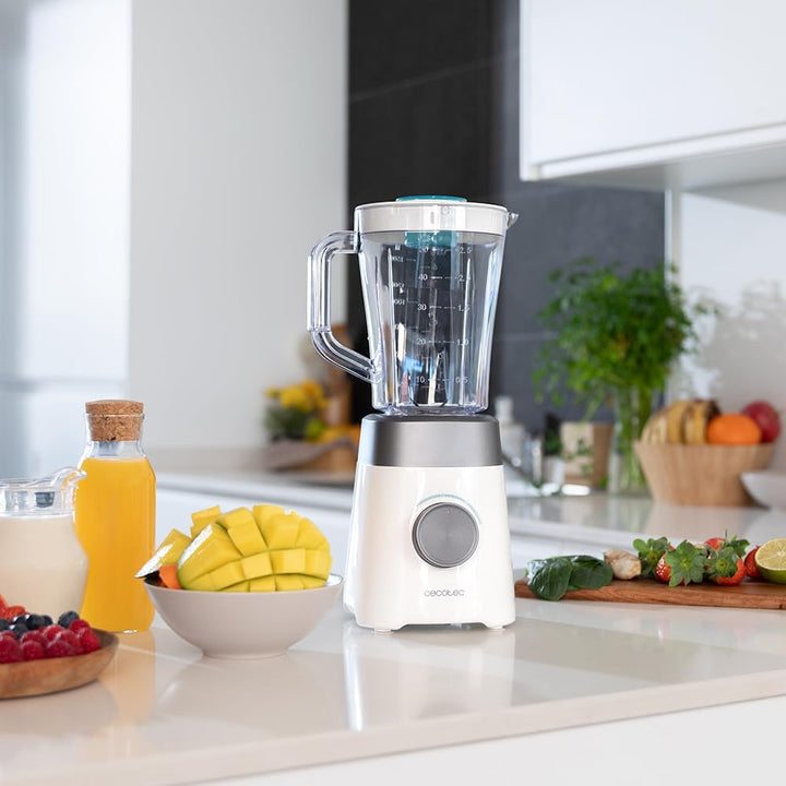 Cecotec Standmixer Power Black Titanium 1300Max W. 1300 W, 2 Geschwindigkeiten, Messer 4 Klingen mit
