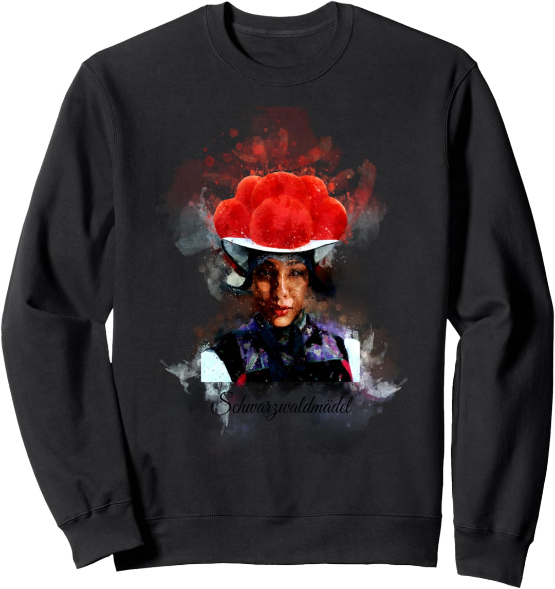 cooles Bollenhut Schwarzwaldmädel Schwarzwald Sweatshirt