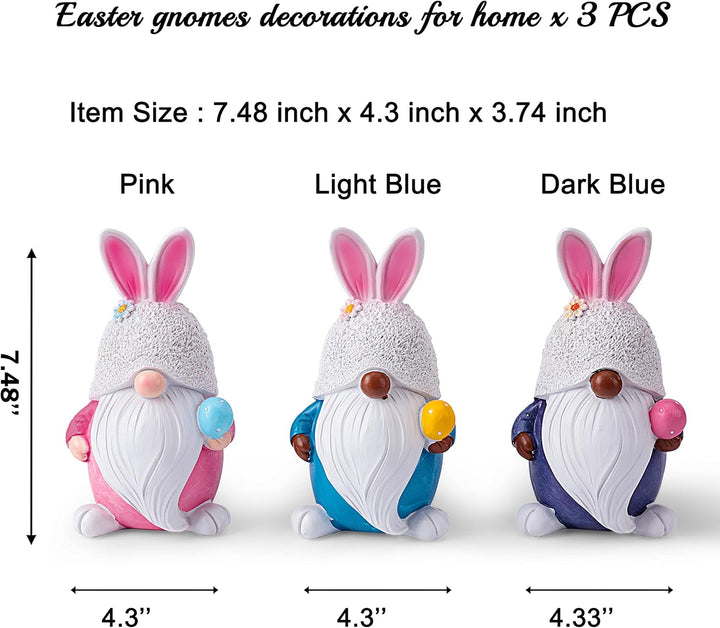 Ostern Deko Hasen Wichtel, Handgemachte Osterhasen Zwerg mit Eiern,Osterhasen Puppen für Osterdekora