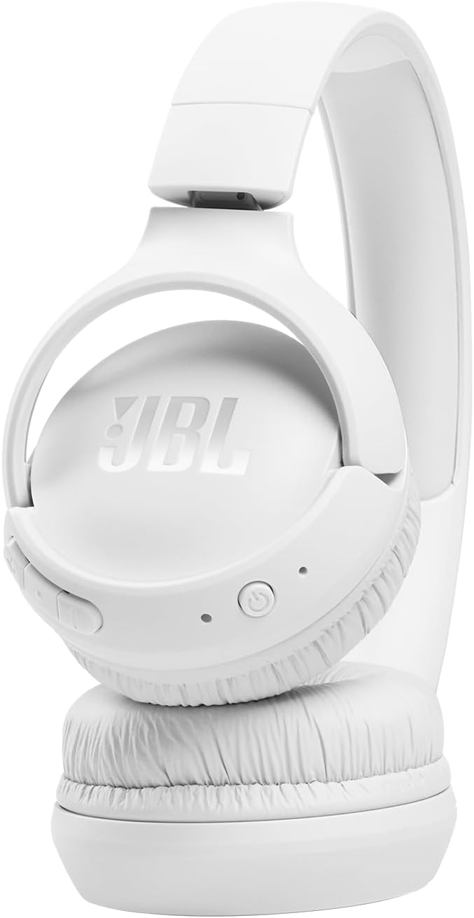 JBL Tune 510BT Kabellose On-Ear-Kopfhörer mit Purebass Sound, Weiss