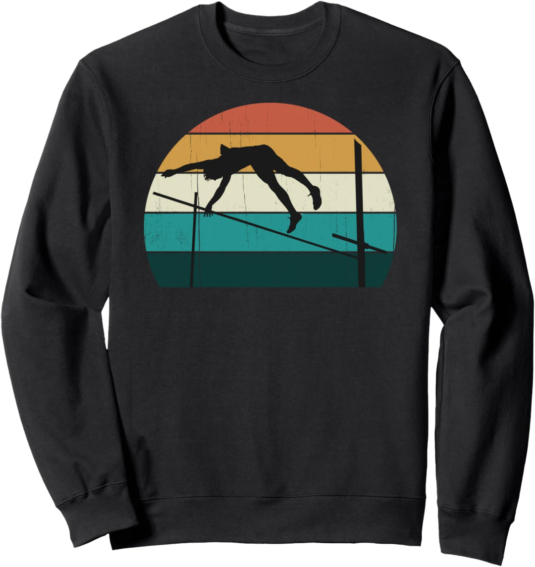 Retro Stabhochsprung - Vintage Sunset Leichtathlet Geschenk Sweatshirt
