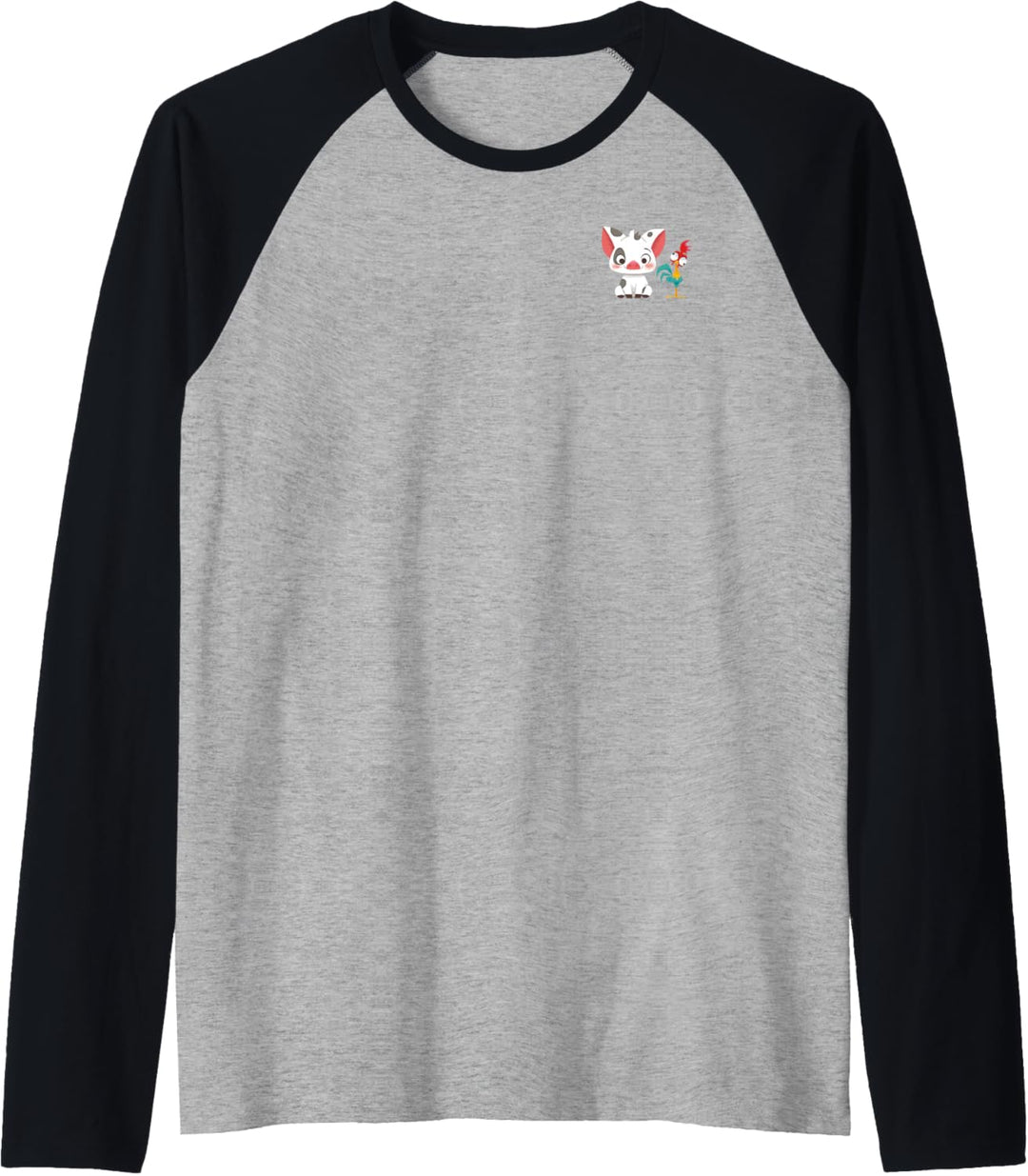 Disney Moana Pua And Hei Hei Cartoony Raglan