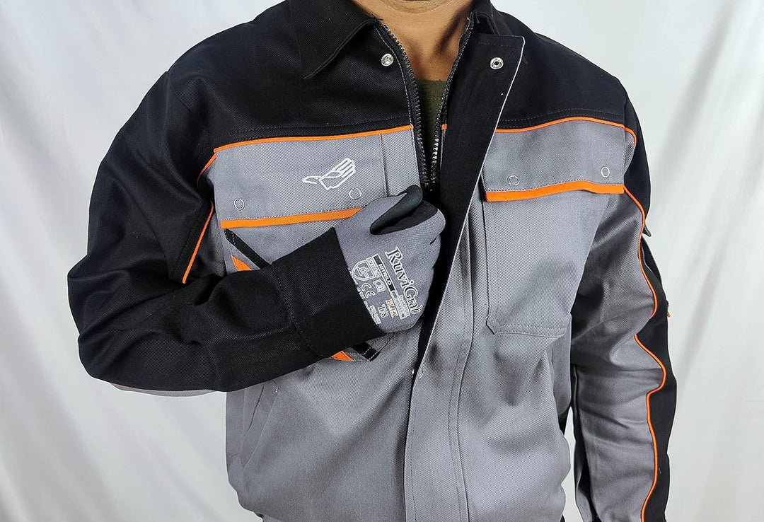 Gahibre 3390 Jacke, 100% Baumwolle, 300 g, mehrere Taschen