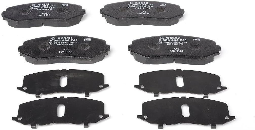 Bosch BP1304 Bremsbeläge - Vorderachse - ECE-R90 Zertifizierung - vier Bremsbeläge pro Set